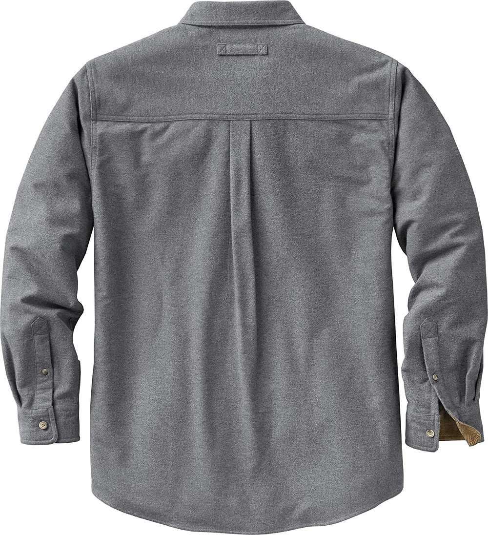 Men'S Flannel Shirt Long Sleeve Button down 100% Cotton