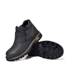 Side zip up unisex steeltoe boots