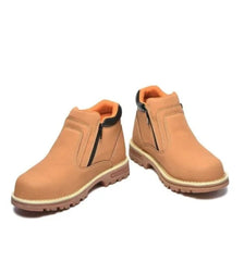 Side zip up unisex steeltoe boots