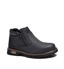 Side zip up unisex steeltoe boots