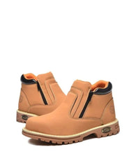 Side zip up unisex steeltoe boots