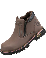 Side zip up unisex steeltoe boots