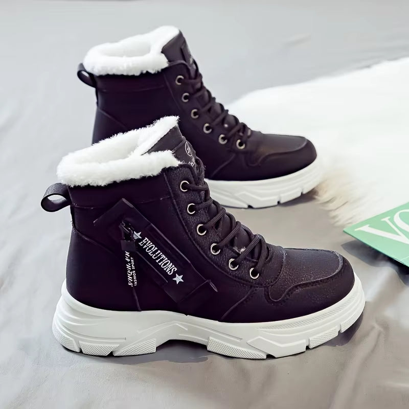 Women'S Ankle Boot, Short Boot, Winter Boot with Thick Lining and Insulation, Stylish and Versatile, Thick-Soled Winter Boot