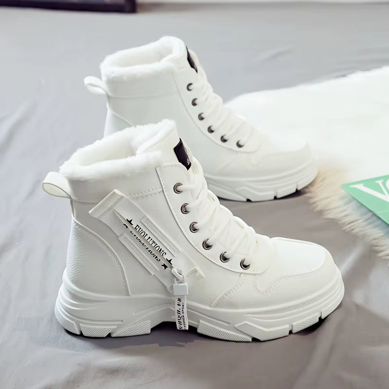 Women'S Ankle Boot, Short Boot, Winter Boot with Thick Lining and Insulation, Stylish and Versatile, Thick-Soled Winter Boot