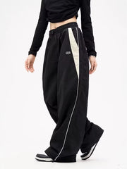 Y2K Wide Leg Cargo Pants Women Casual Loose Drawstring Trousers Streetwear Hip Hop Sweatpants 2024 Female Vintage Baggy Joggers