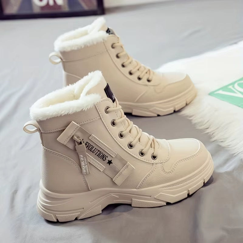 Women'S Ankle Boot, Short Boot, Winter Boot with Thick Lining and Insulation, Stylish and Versatile, Thick-Soled Winter Boot