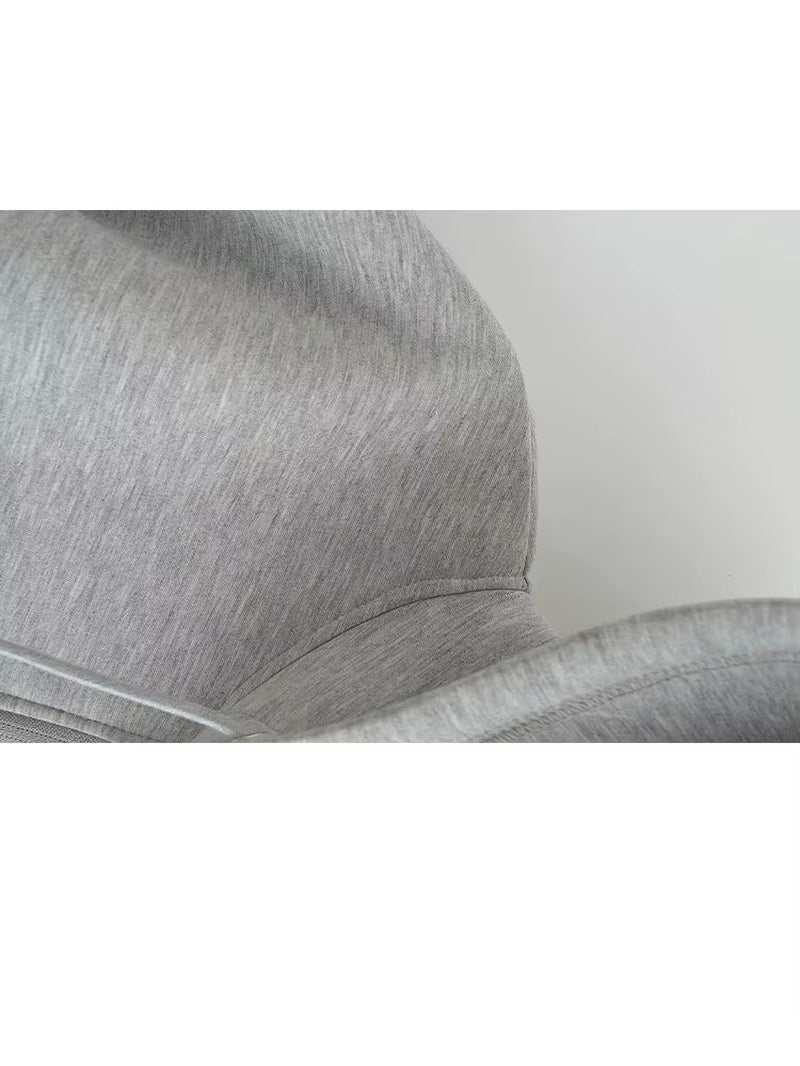 2025 Casual Women'S Soild Zipper Hoodie Long Sleeve Big Pocket Zipper Jacket with Hood Female Loose Outerwear Coat Tops