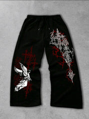 Unisex gothic swatpants long sleeve set gothic designs unisex