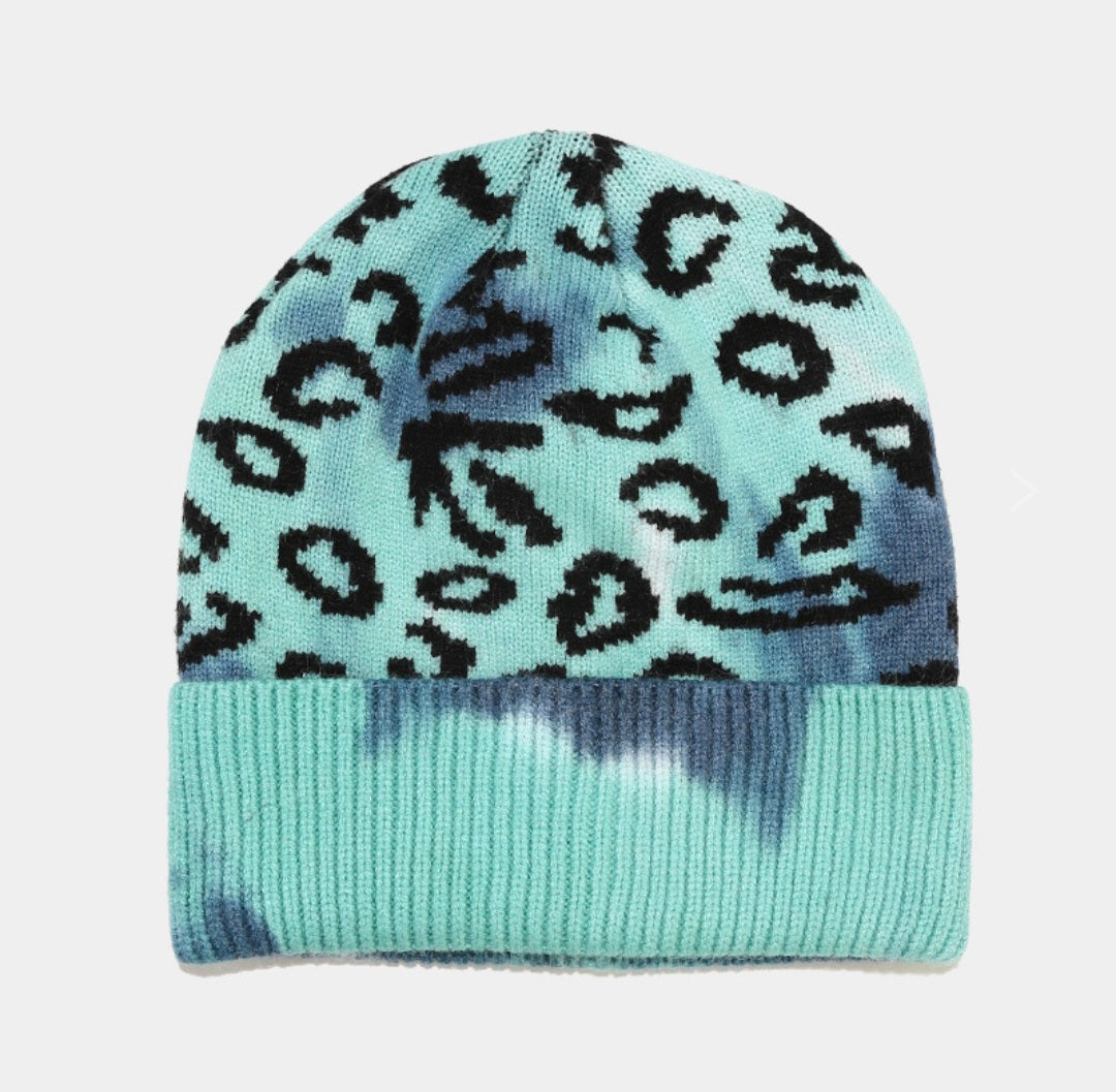 Unisex trippy modern eveless wool beanie
