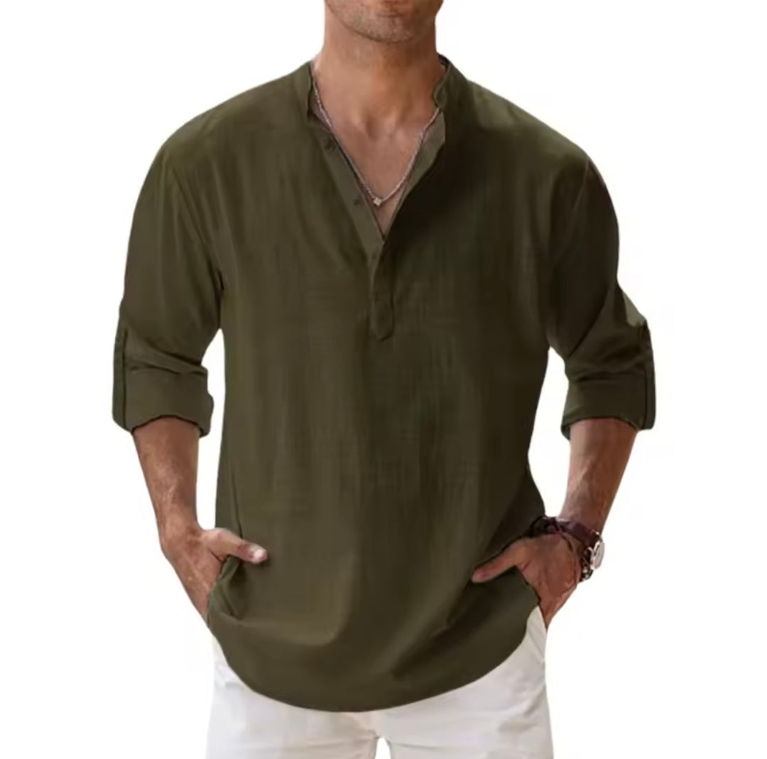 Cotten linen shirts for men