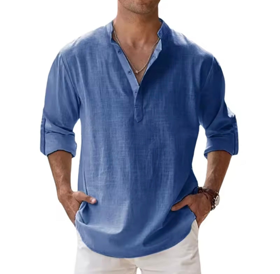 Cotten linen shirts for men