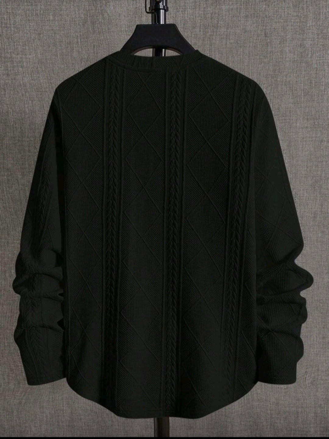 Neon Blanc Unisex Black Stitched Sweater