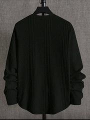 Neon Blanc Unisex Black Stitched Sweater