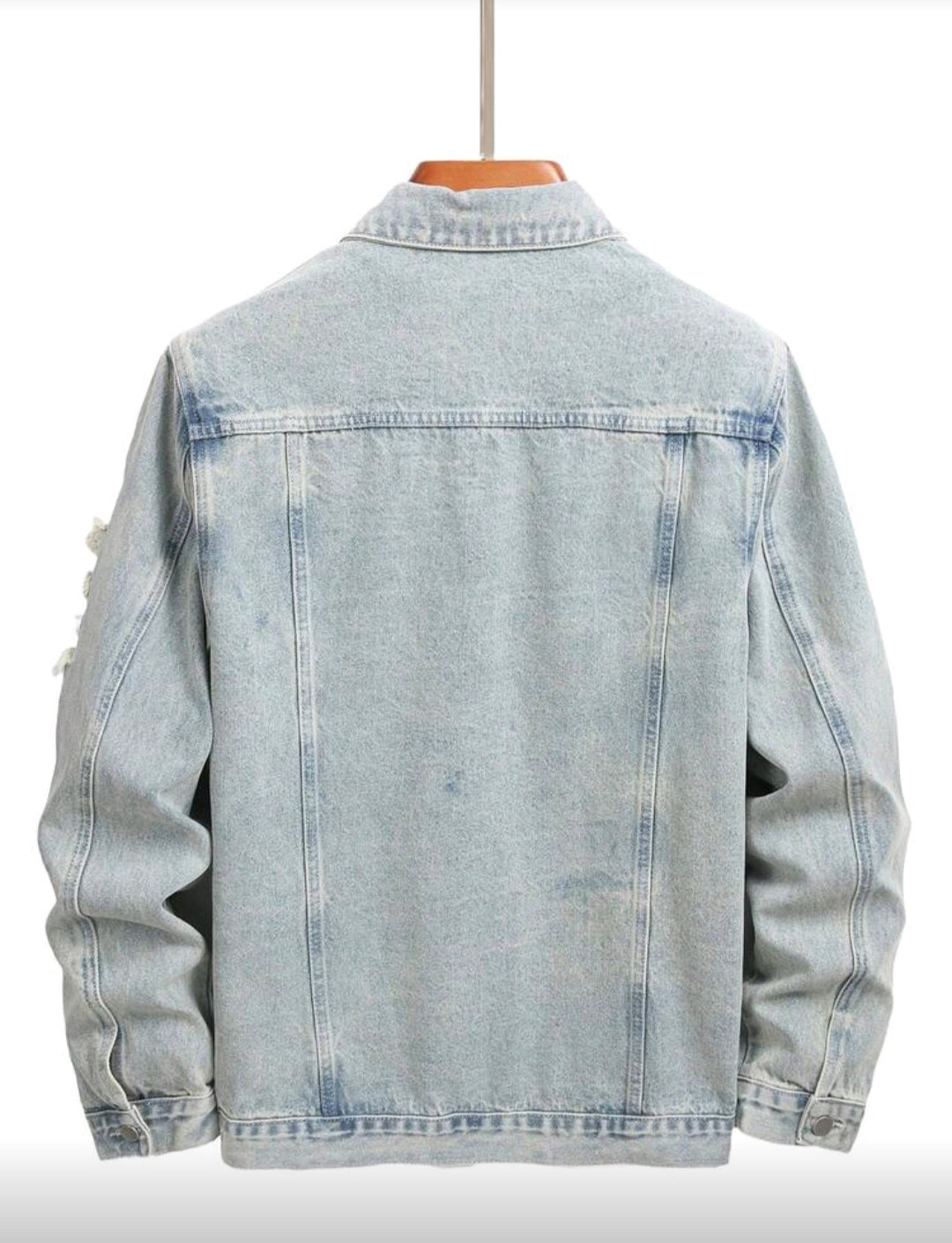 Unisex long sleeve denim jacket