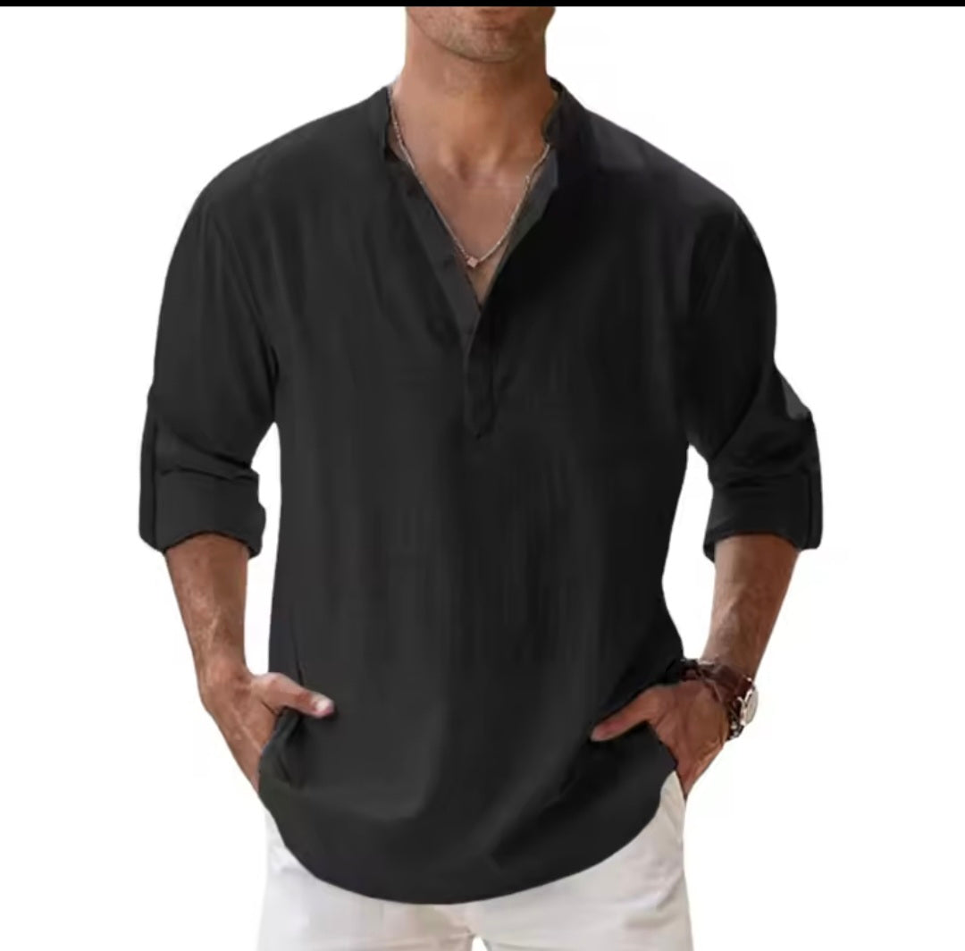 Cotten linen shirts for men