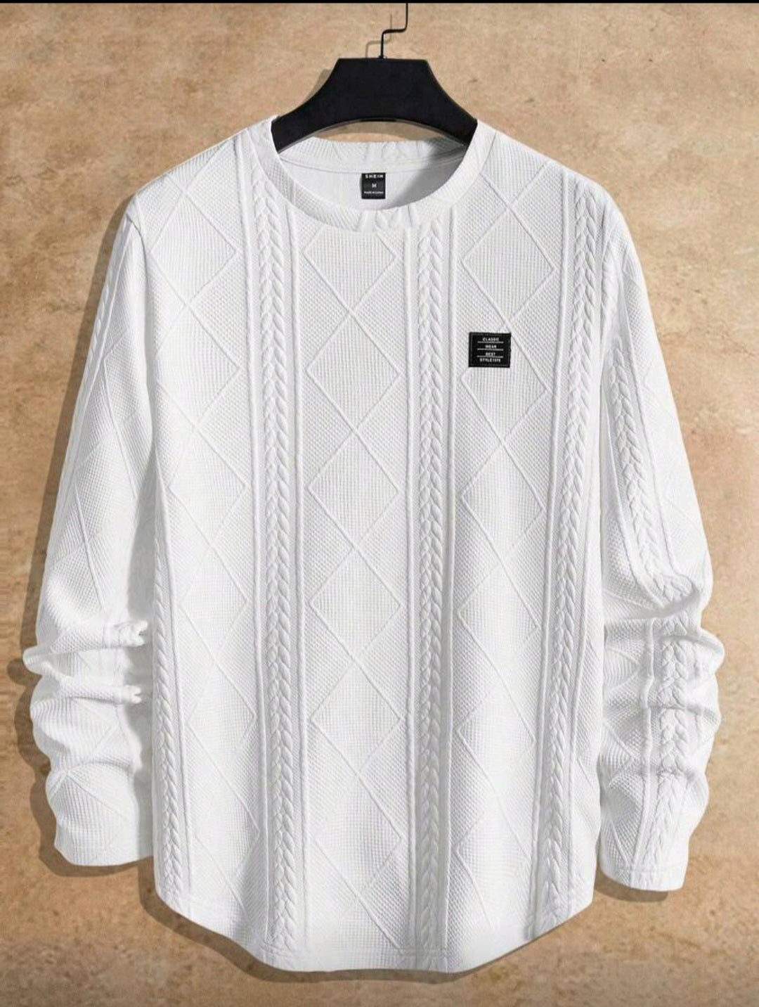 Neon Blanc Unisex Black Stitched Sweater