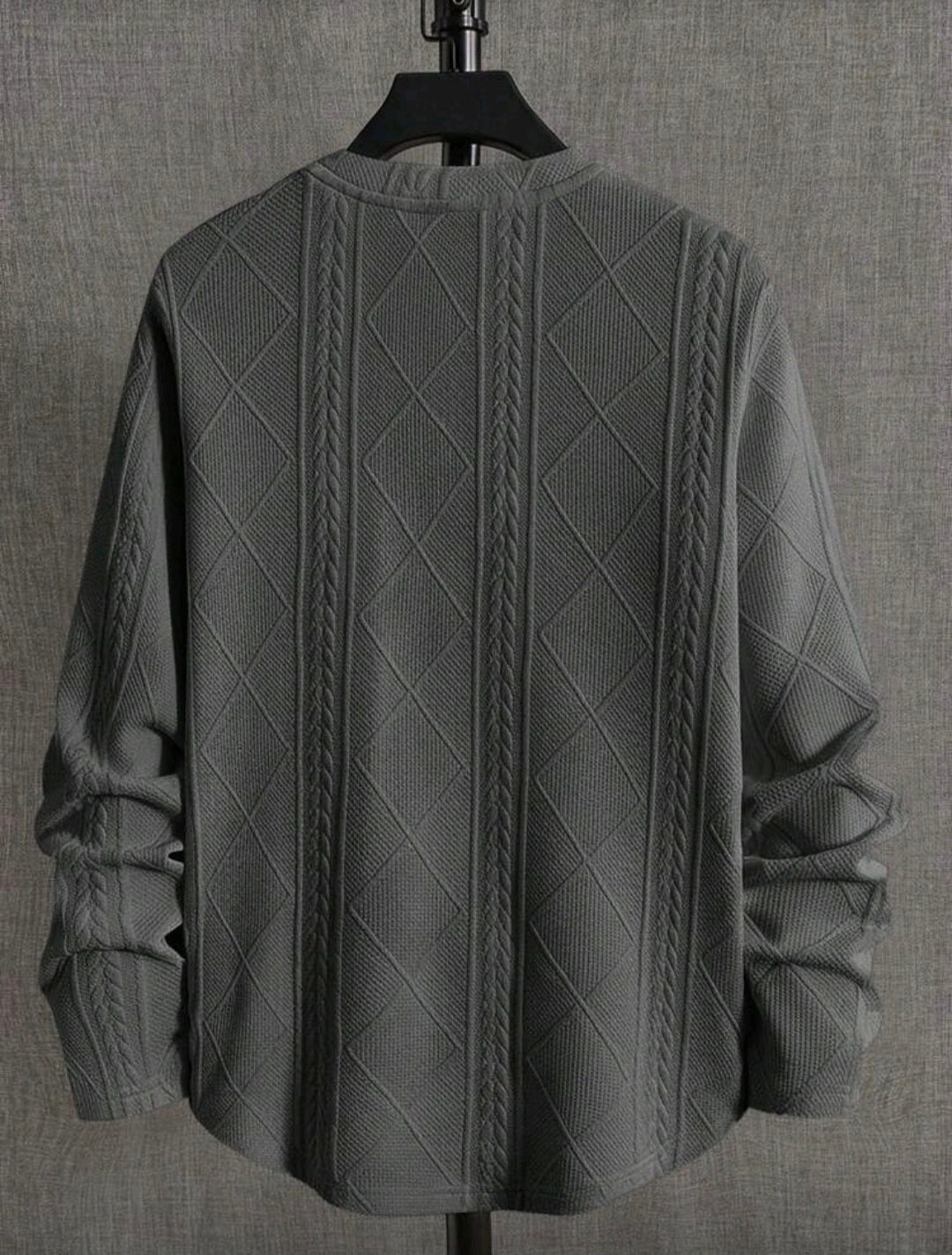 Neon Blanc Unisex Black Stitched Sweater