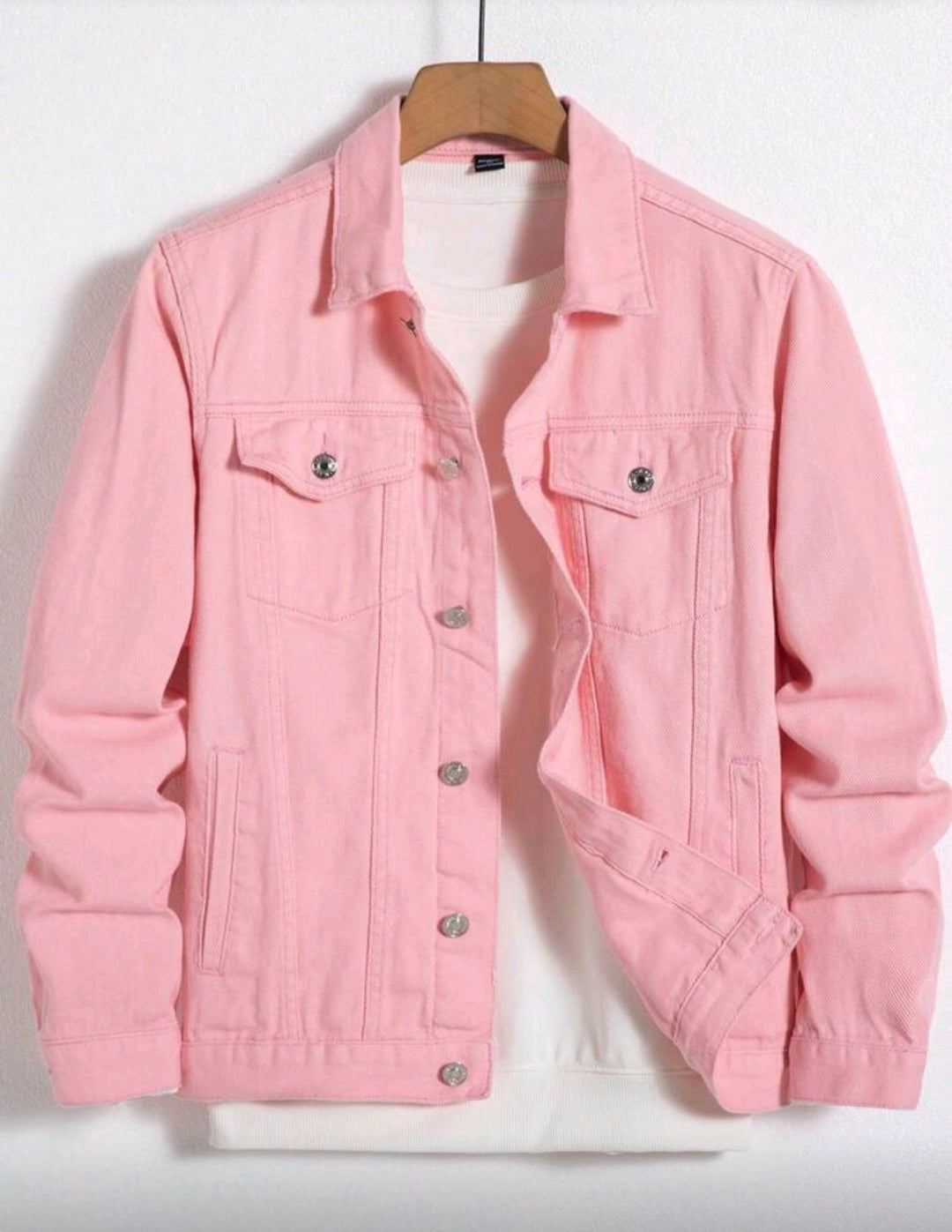 Unisex long sleeve denim jacket