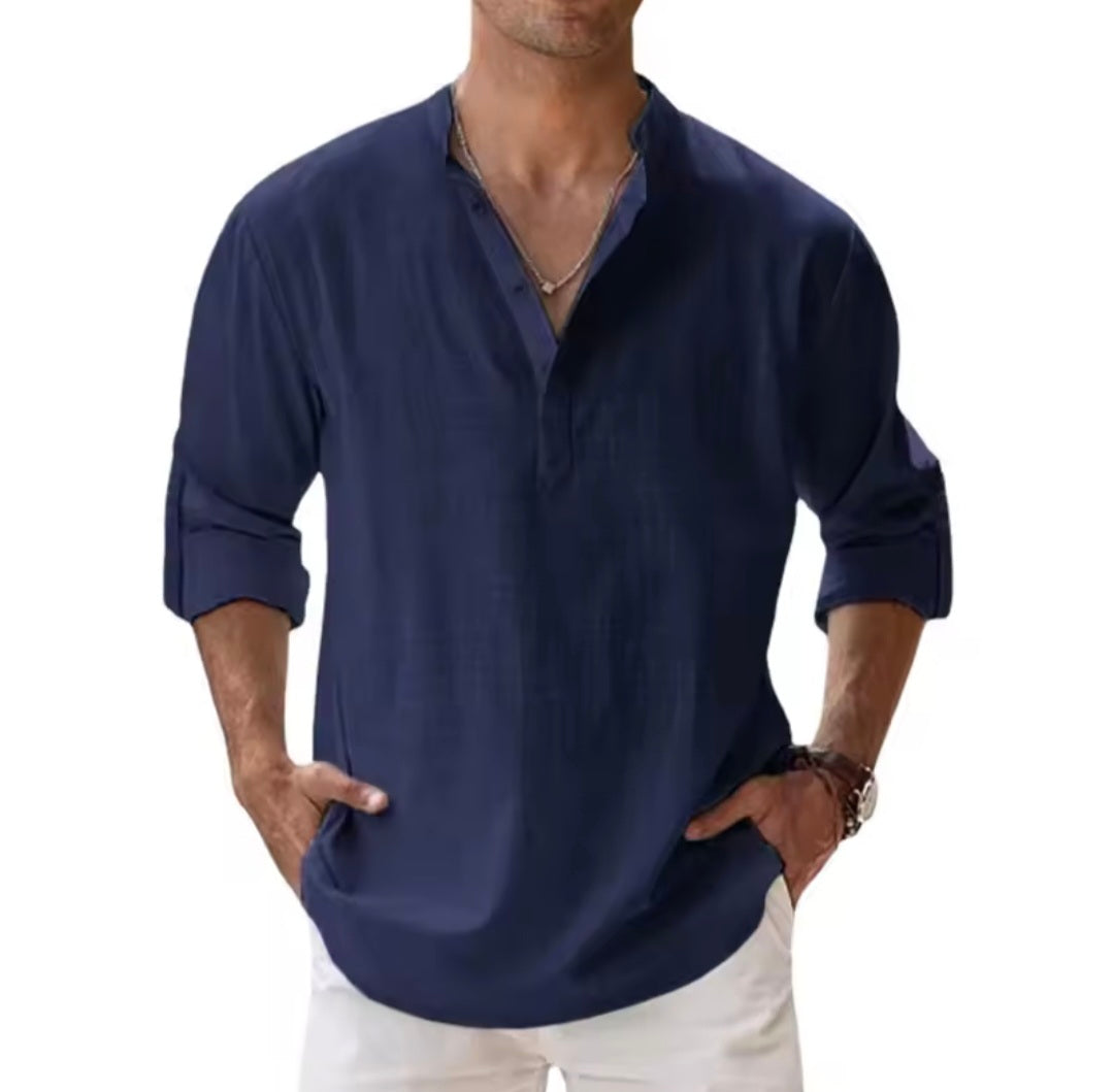 Cotten linen shirts for men