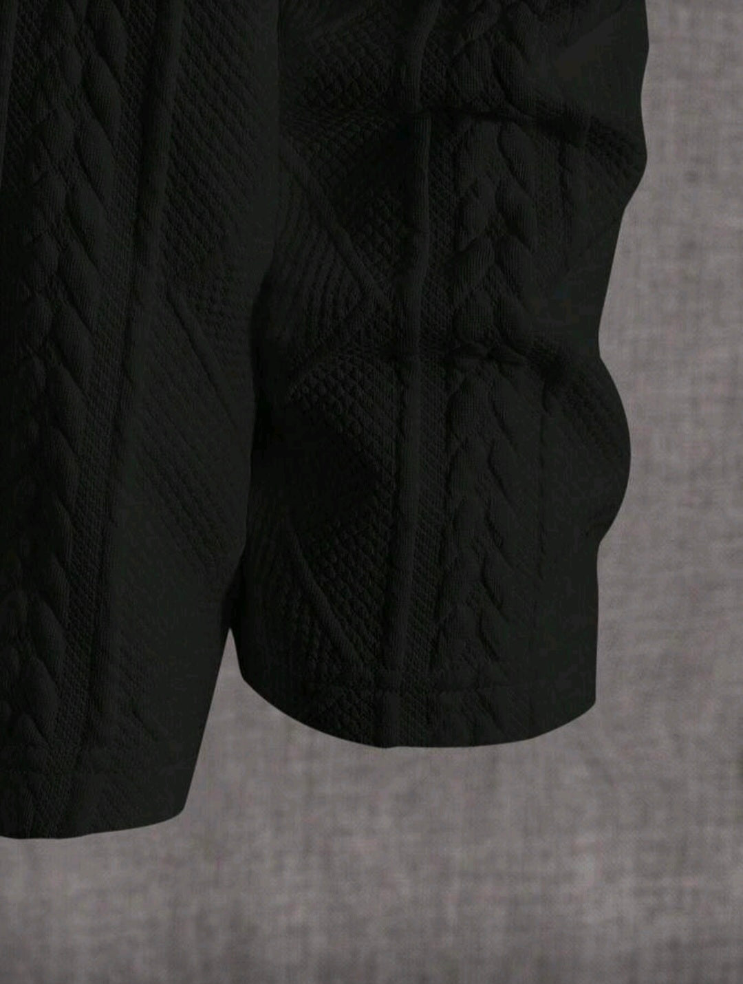 Neon Blanc Unisex Black Stitched Sweater