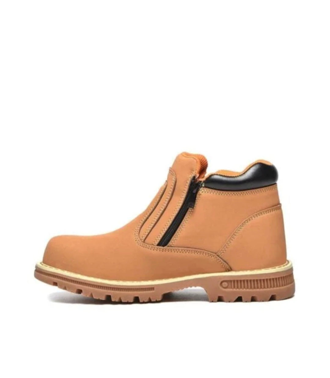 Side zip up unisex steeltoe boots