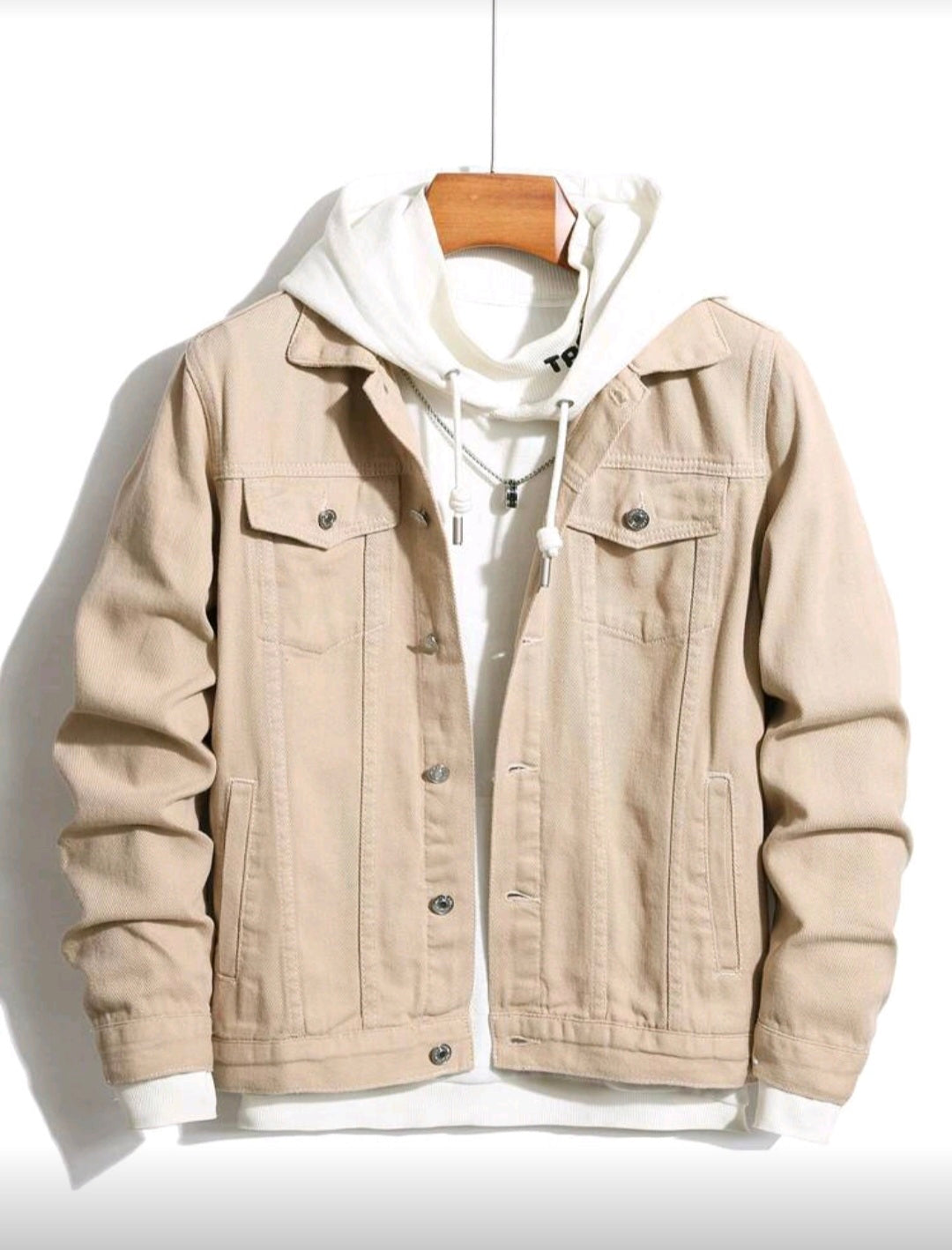 Unisex long sleeve denim jacket