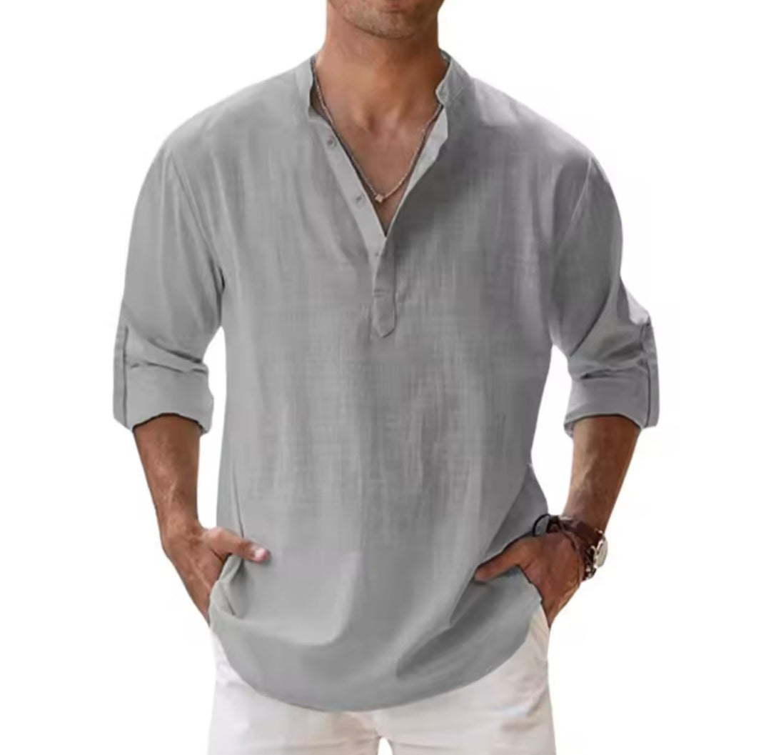 Cotten linen shirts for men