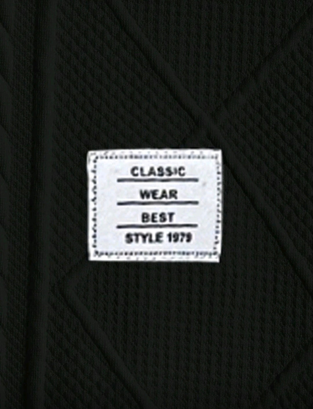 Neon Blanc Unisex Black Stitched Sweater