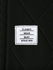 Neon Blanc Unisex Black Stitched Sweater
