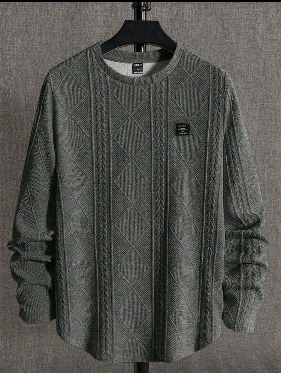 Neon Blanc Unisex Black Stitched Sweater