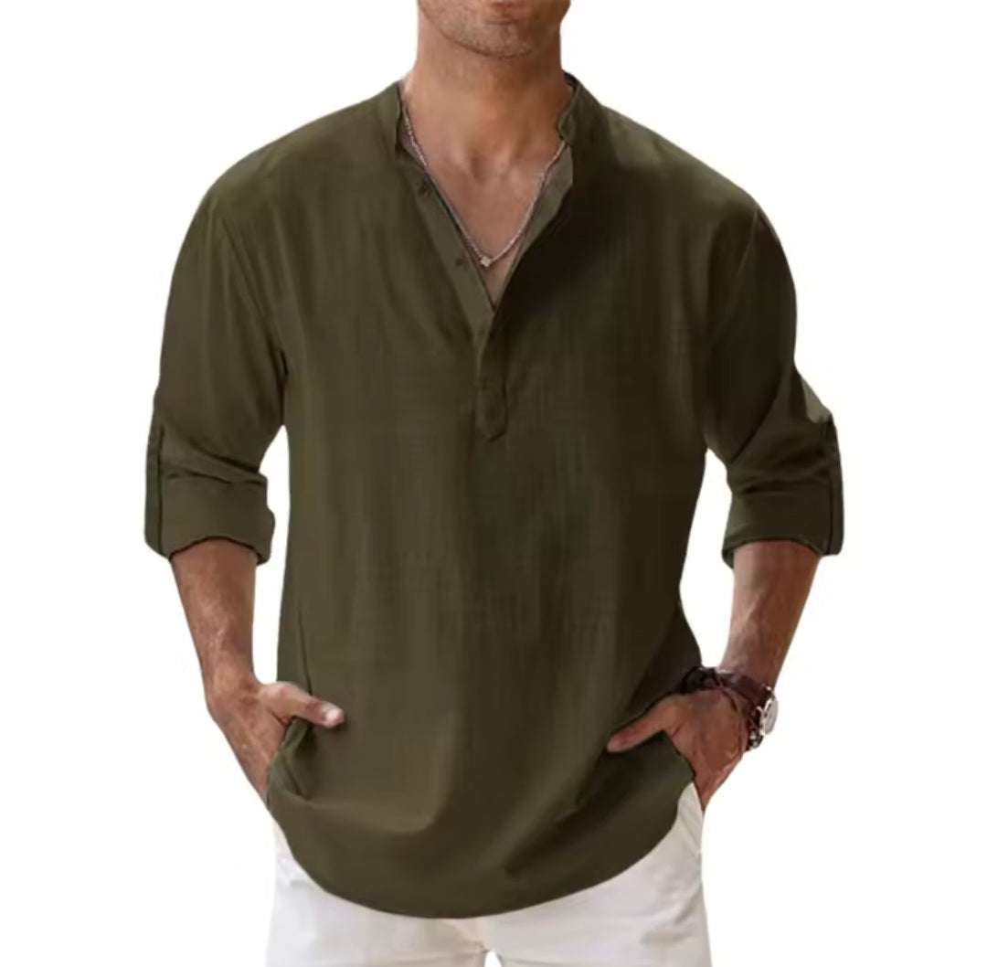 Cotten linen shirts for men