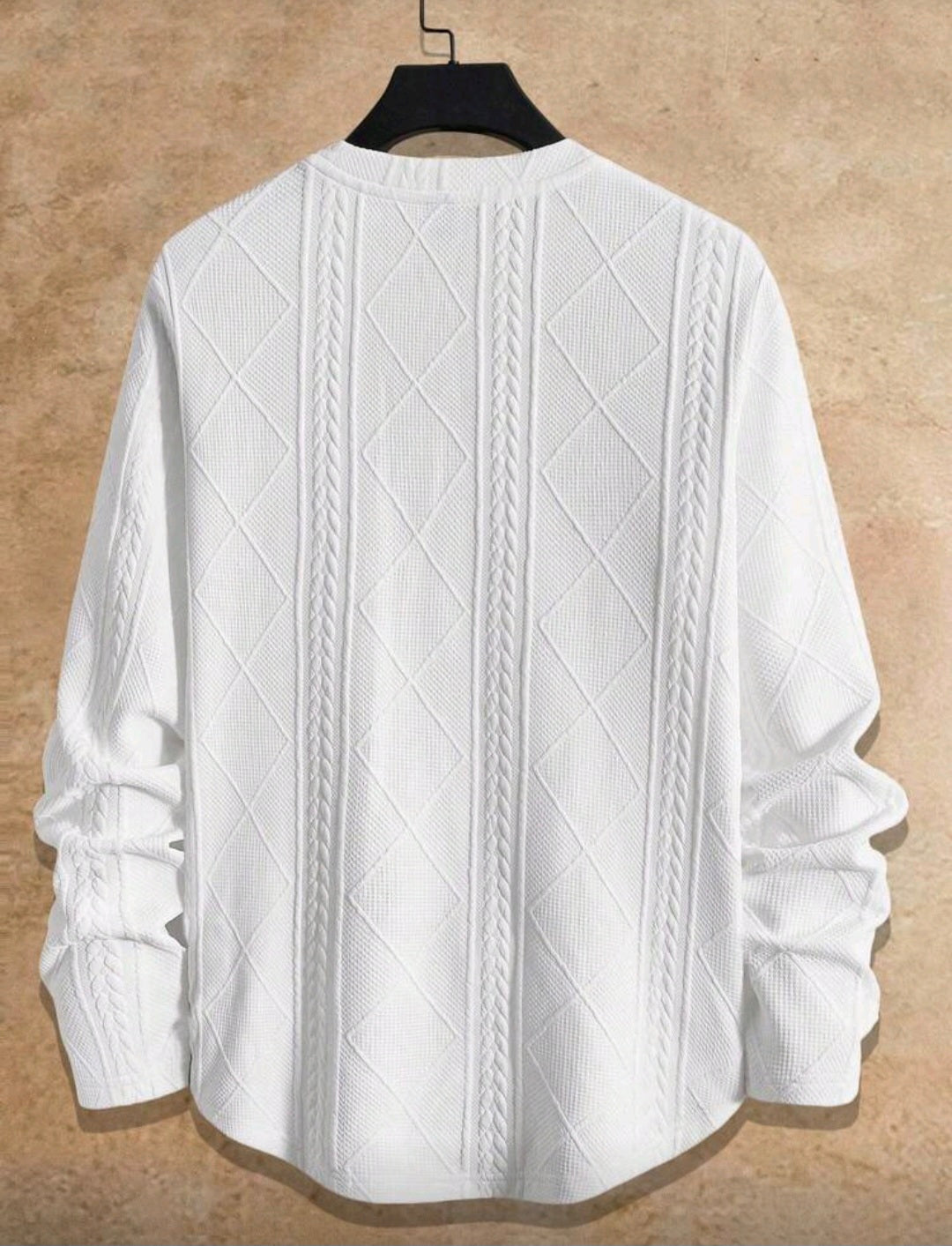 Neon Blanc Unisex Black Stitched Sweater