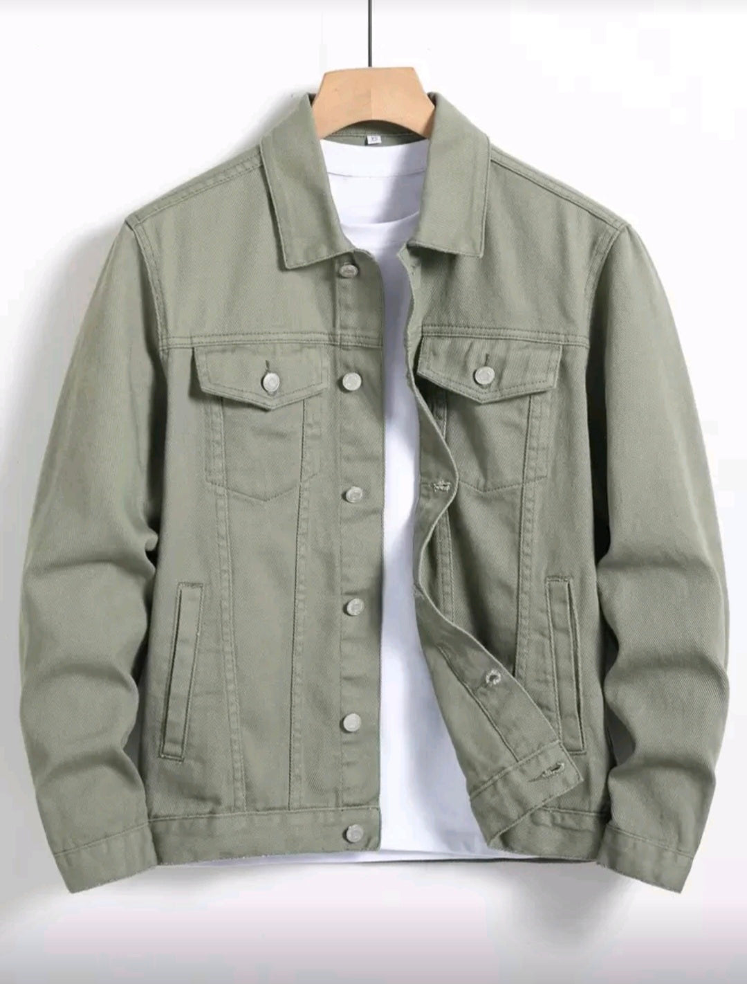Unisex long sleeve denim jacket