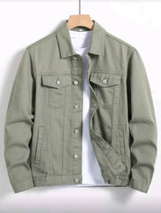 Unisex long sleeve denim jacket